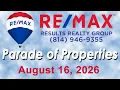 16 August 2026 Parade of Properties