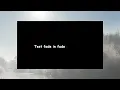 Text Fade in and Fade Out CSS Animation Effects Html5 CSS3 Animation
