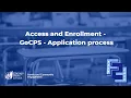 Access and Enrollment - GoCPS