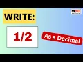 Write as a decimal
