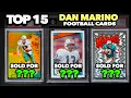 Population Reports setting the bar on these 15 Dan Marino Football Cards recently sold on eBay