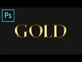 Photoshop Gold Text Effect Tutorial