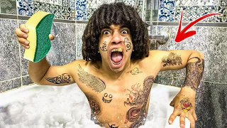 الوشم لزق فى جسمى و مش هيطلع تانى 