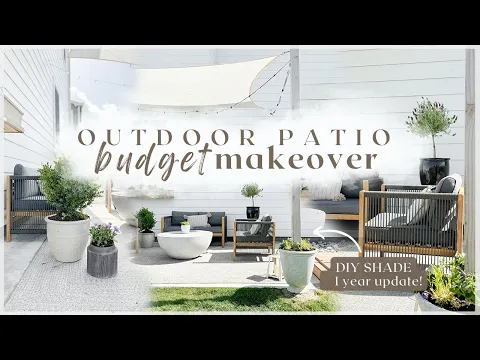 Download MP3 PATIO MAKEOVER & REFRESH! budget DIY shade update, outdoor decorating ideas, gardening + more