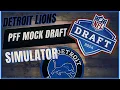 Lions Avenue Offseason PFF Mock Draft Simulator 7 Rounds