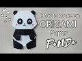 How to make an Origami Paper Panda Origami Tutorial Panda Step by step Tutorial