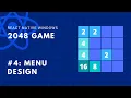Menu Design Part 1 2048 Game React Native Windows
