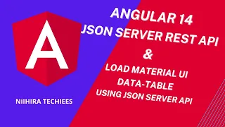 JSON Server REST API in Angular 14 load Material UI data table using JSON Server rest API data