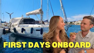 First Days Living on Our New Boat on the French Riviera
