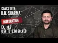 RD Sharma Integration l Ex -18 9 Q 51 to Q 60 l Solutions of chapter18 class12 maths By Himanshu Sir
