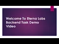 Eterna Labs Backend Task Demo - Mock Implementation
