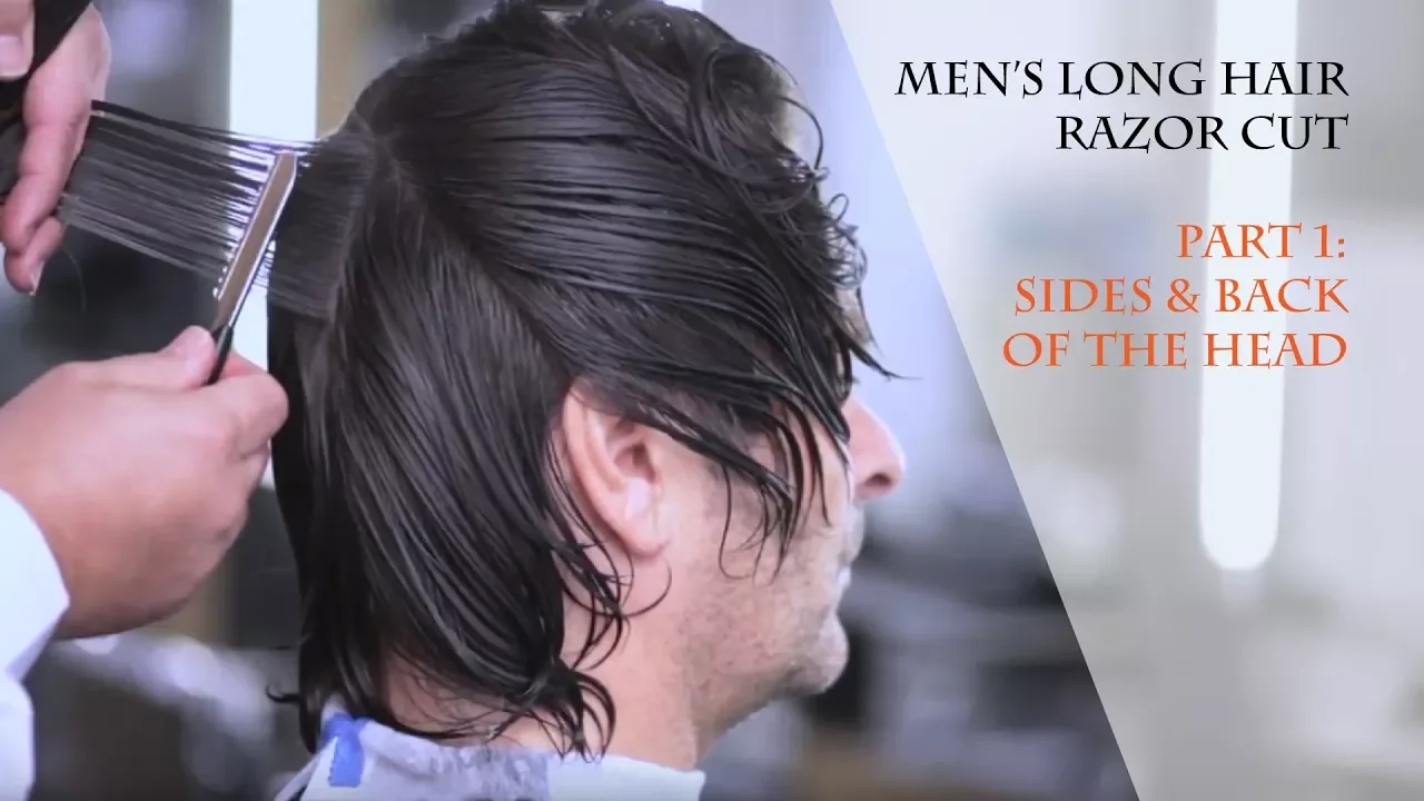 Men's Long Hair Feather Razor Cut - Part 1: Sides and Back of the Head - Gary Machin