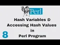Perl Script Basic Tutorial 8 Hash Variable
