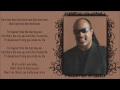 Happier Than The Morning Sun ☼ Stevie Wonder