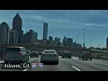 4K Atlanta GA - Highway Drive I-85 South Traffic