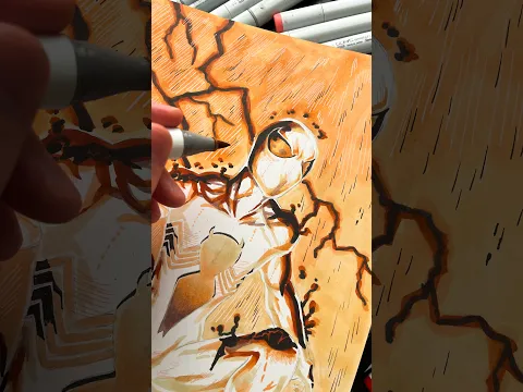 Drawing, BUT with INVERTED Colors!! 👀✍️ #artchallenge #artshorts