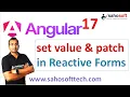 set value and patch value in Reactive Forms Angular Forms Angular 17 Tutorials in Hindi