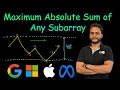 Maximum Absolute Sum of Any Subarray Leetcode 1749