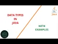 datatypes in java java data types Java Basics Code eureka