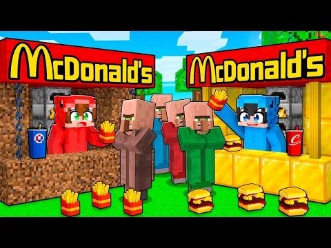 Video Thumbnail: McDONALD'S POBRE vs RICO Batalla de Construcción en Minecraft!