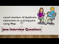 count number of duplicate characters in a string java using Map