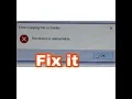 The device is unreachable