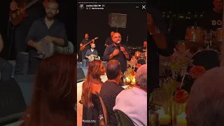 وائل كفوري مع زوجته شانا عبود 