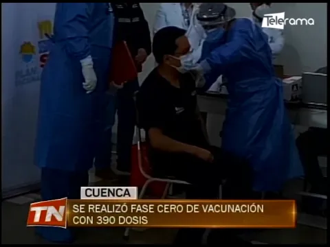 Se realizó fase cero de vacunación con 390 dosis