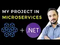 My microservices architecture based NET project at high level
