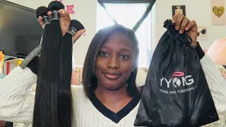 YYong Hair Review 3 Bundles Closure