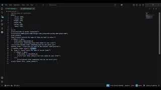 The menu of restaurant Meni project of restaurant menu python loops