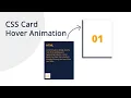 CSS Card with Hover Animation csPoint Web Designing Tutorials