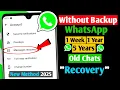 Download Lagu How To Recover Deleted Chats On WhatsApp Without Backup (2025) | Recover WhatsApp Deleted Messages