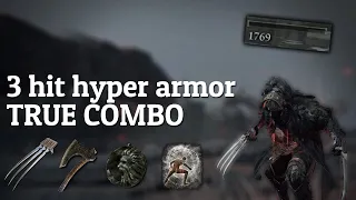 Okay This barbaric roar claws 3 hit TRUE COMBO build is quite effective