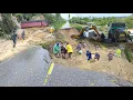 Batu Jomba Putus Total || Evakuasi Mobil Dan Truck Yang Diterjang Banjir Bandang Dan Longsor