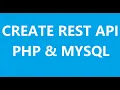 Create REST API with PHP MySQL - PHP CRUD REST API