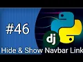 Hide Show Navbar Link E-commerce Website Python Django Tutorial In Hindi