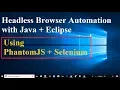 How to use PhantomJS with Selenium