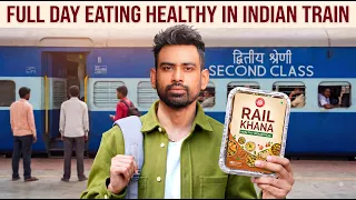Full day of Eating Healthy on Travel in Indian Train 🇮🇳 (in Budget)