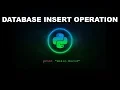 Database INSERT Operation - Python Programming