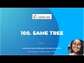 100 Same Tree Recursion and Iterative DFS C