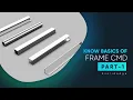 Basics of Frame Command in SolideEdge Part-1 SolidEdge Tutorial For Beginners SolidEdge Course