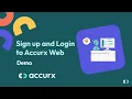 Sign Up and Login to Accurx Web