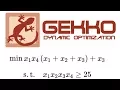 GEKKO for Optimization