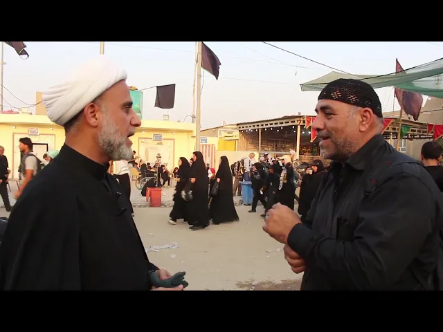 ⁣حكم تبلل الراس بالعرق عند الوضوء/ سؤال من احد مشاية الحسين
