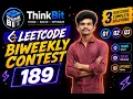 LeetCode Biweekly Contest 189 Q1 Q2 Q3 Solutions Detailed Explanation