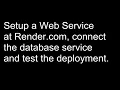 Render Web Service Setup