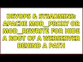 DevOps SysAdmins apache mod - proxy or mod