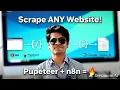 How to Scrape Dynamic Websites using n8n with PUPPETEER Code Node to Google Sheets