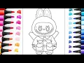 How To Draw Labubu Coloring pages